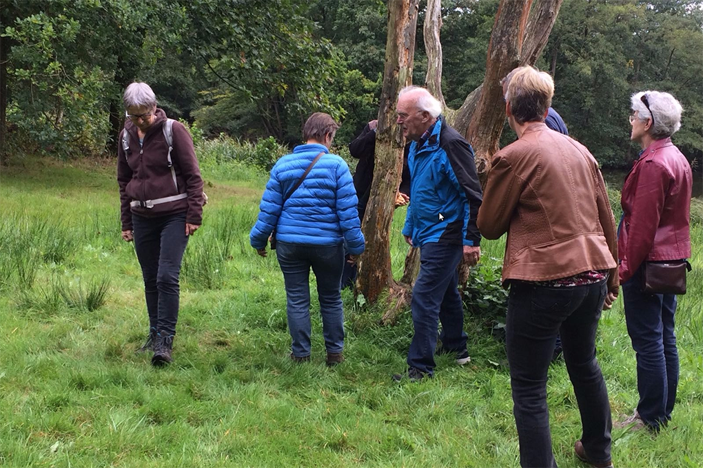  Uistapje 2017, rondleiding in de natuur en uitleg van de natuur. 